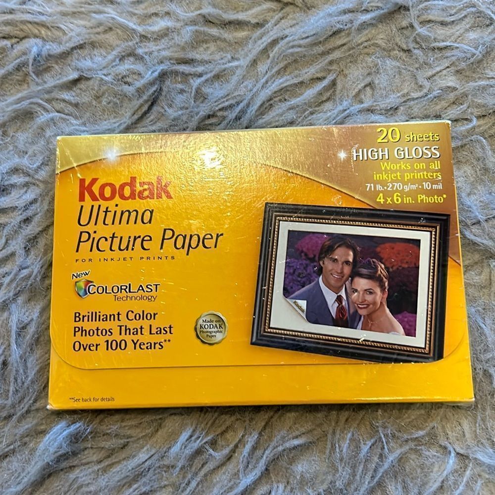NWT Kodak ultimate picture paper for‎ ink jet printers